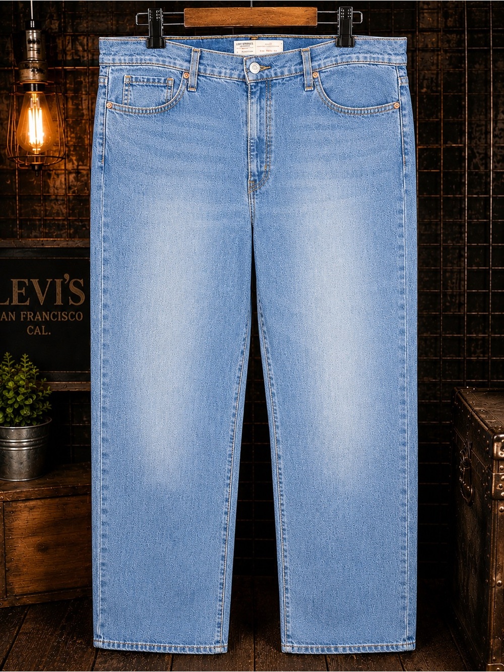 Levi's Men's Light Blue Straight Jeans